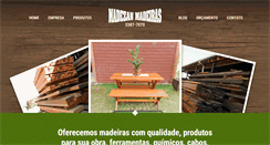 Desktop Screenshot of madezanmadeiras.com.br